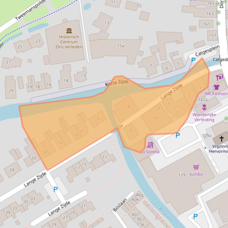 Kaart van postcodegebied 2761AV.