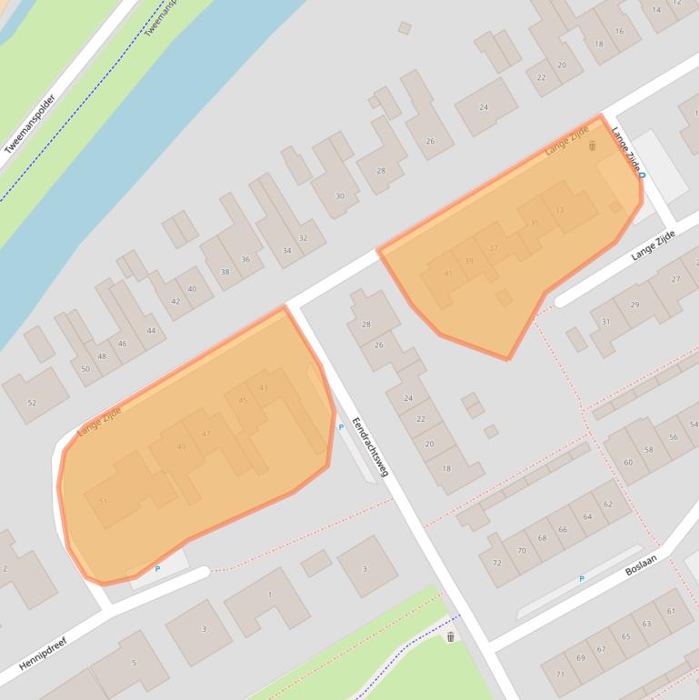 Kaart van postcodegebied 2761AX.