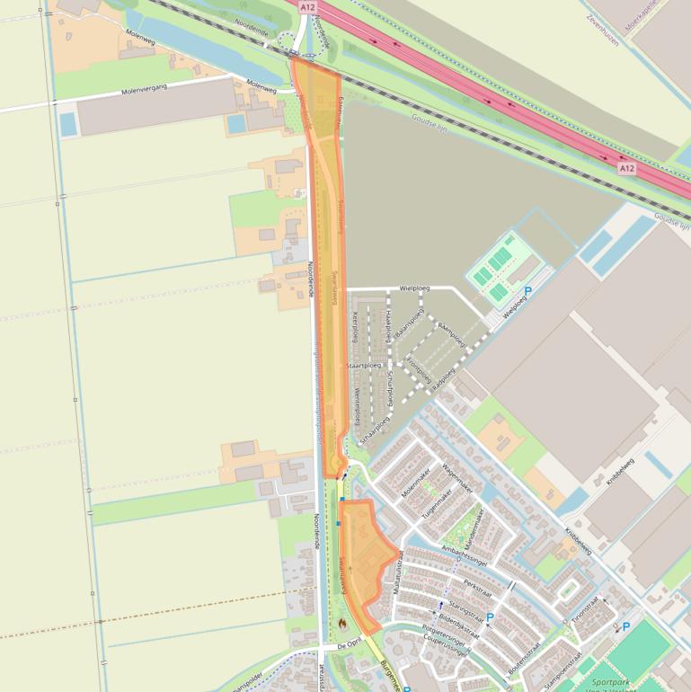 Kaart van postcodegebied 2761BC.