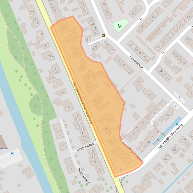 Kaart van postcodegebied 2761BG.