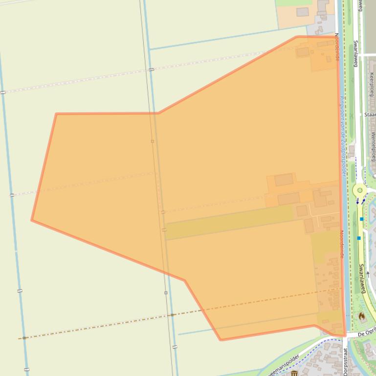 Kaart van postcodegebied 2761BN.