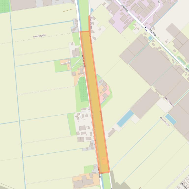 Kaart van postcodegebied 2761BV.