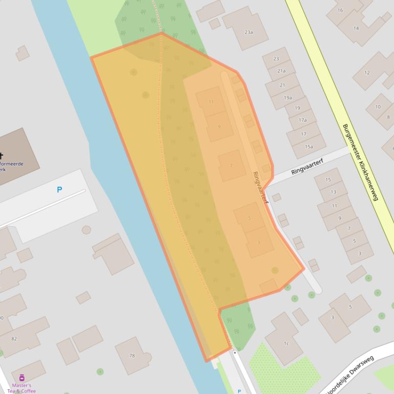 Kaart van postcodegebied 2761BW.