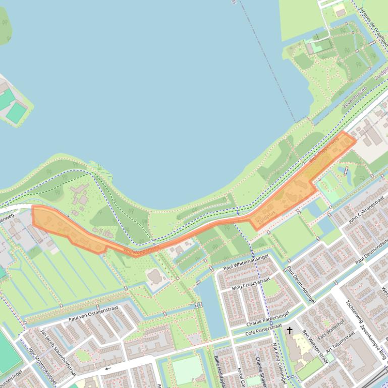 Kaart van postcodegebied 2761DK.