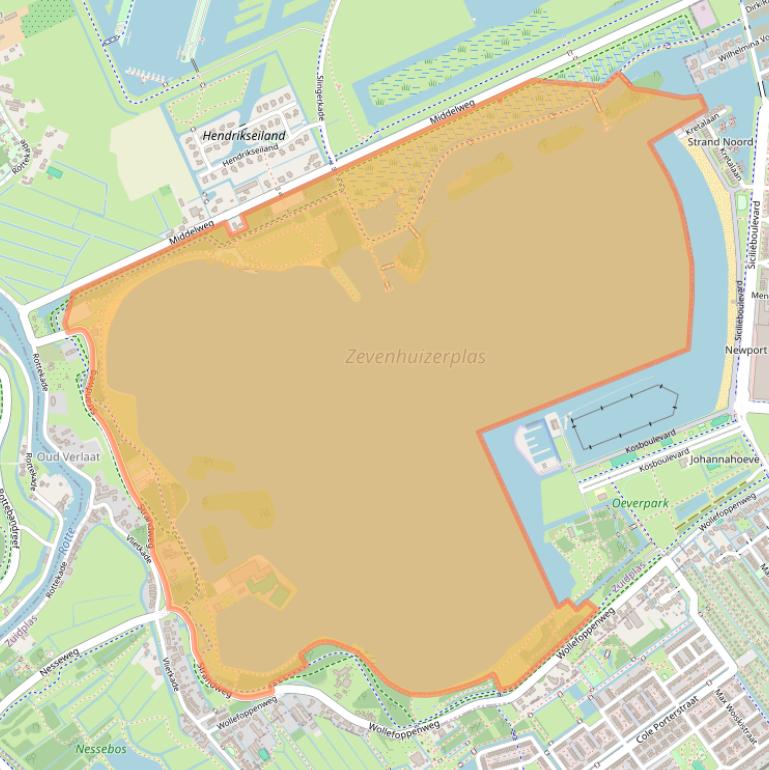 Kaart van postcodegebied 2761DM.