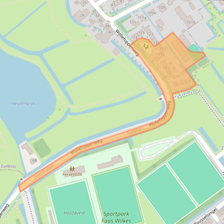 Kaart van postcodegebied 2761DN.