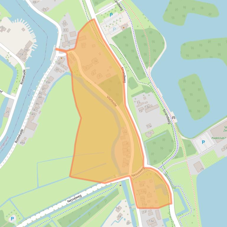 Kaart van postcodegebied 2761DV.