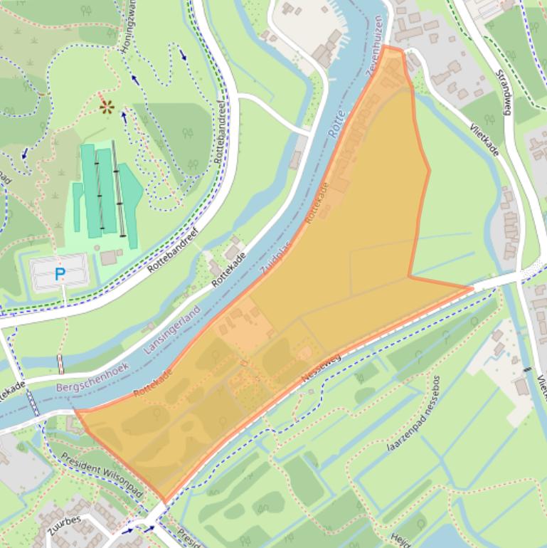 Kaart van postcodegebied 2761DW.
