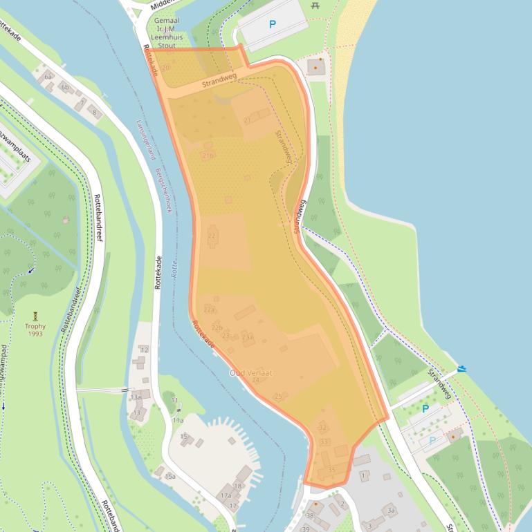 Kaart van postcodegebied 2761DX.