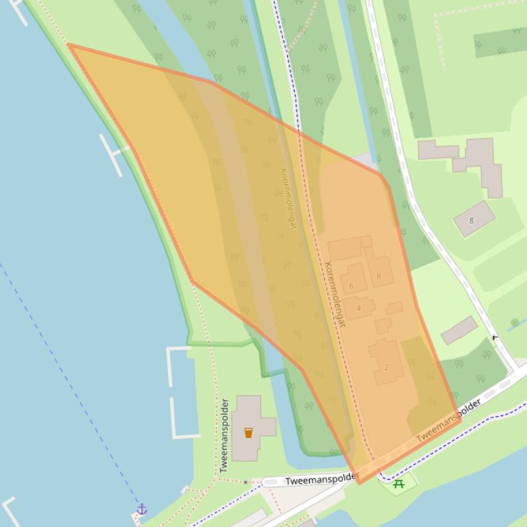 Kaart van postcodegebied 2761EC.