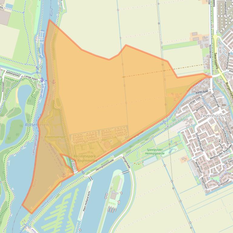 Kaart van postcodegebied 2761ED.