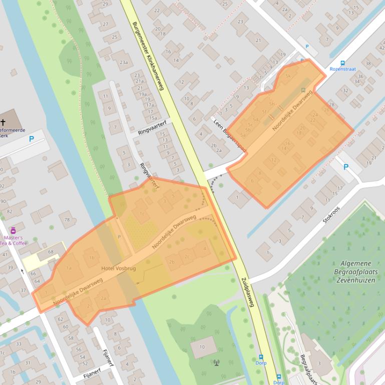 Kaart van postcodegebied 2761GA.