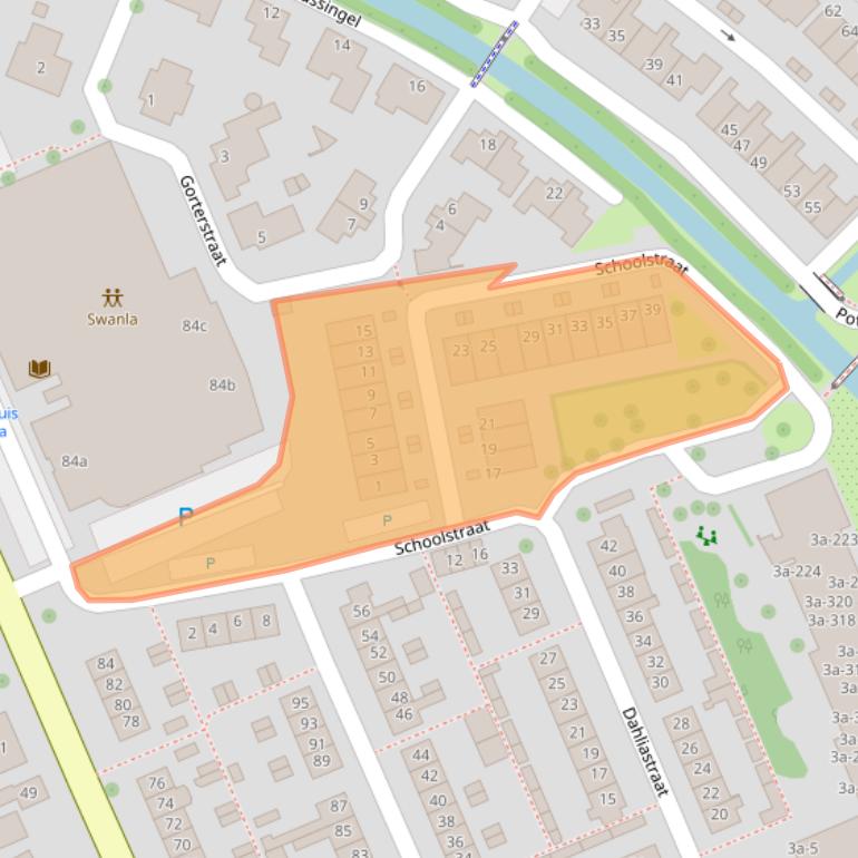 Kaart van postcodegebied 2761GX.