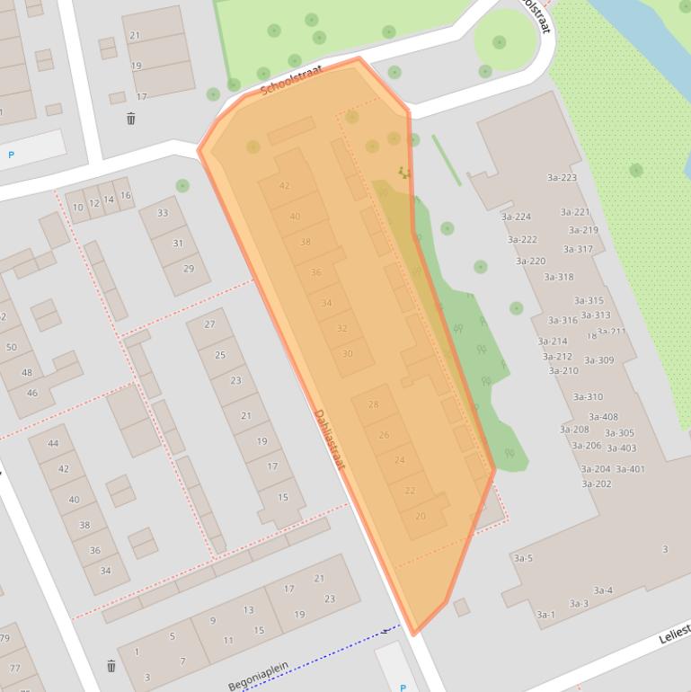 Kaart van postcodegebied 2761GZ.