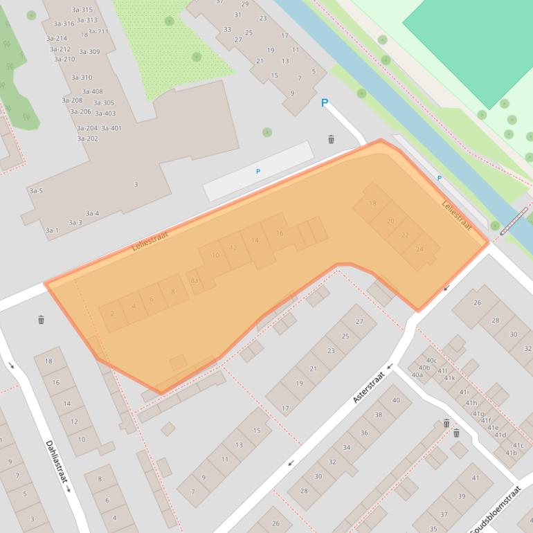 Kaart van postcodegebied 2761HC.