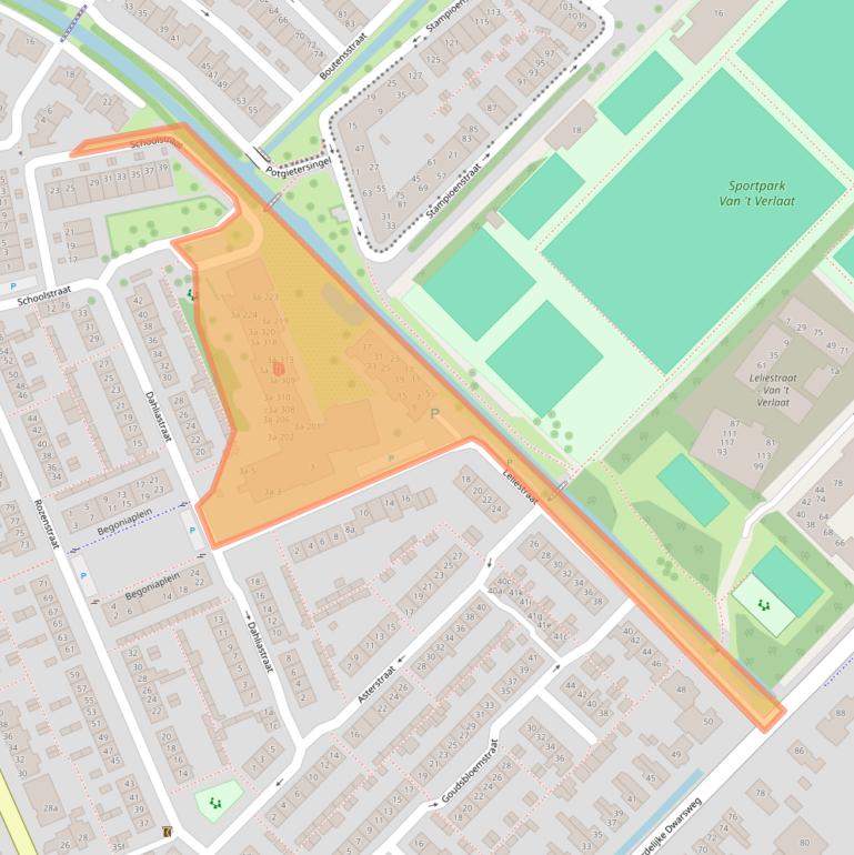 Kaart van postcodegebied 2761HD.