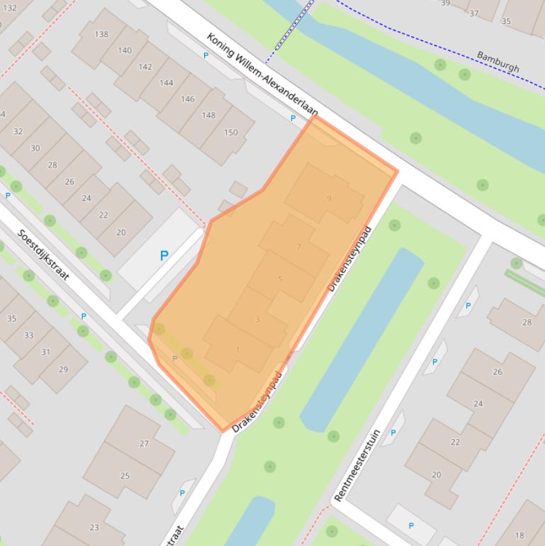 Kaart van postcodegebied 2761HL.