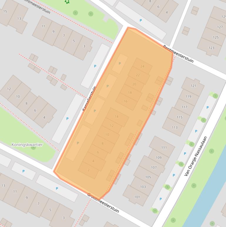 Kaart van postcodegebied 2761HM.