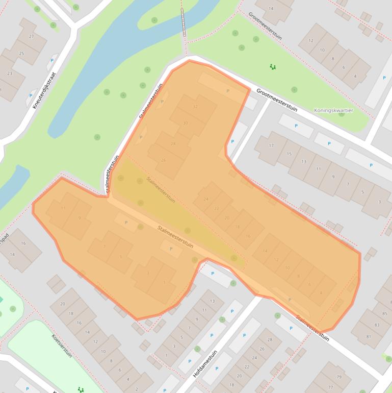 Kaart van postcodegebied 2761HS.