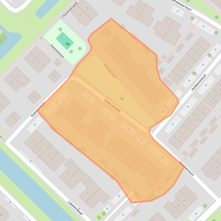 Kaart van postcodegebied 2761HT.