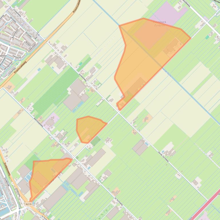 Kaart van postcodegebied 2761JN.