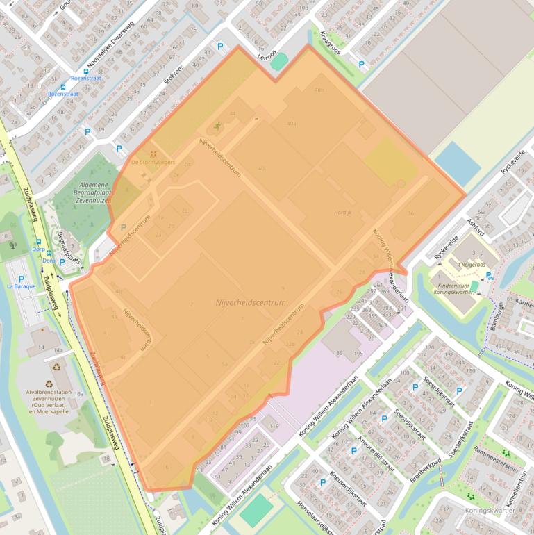 Kaart van postcodegebied 2761JP.