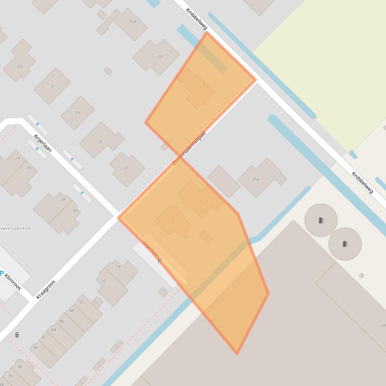 Kaart van postcodegebied 2761JV.