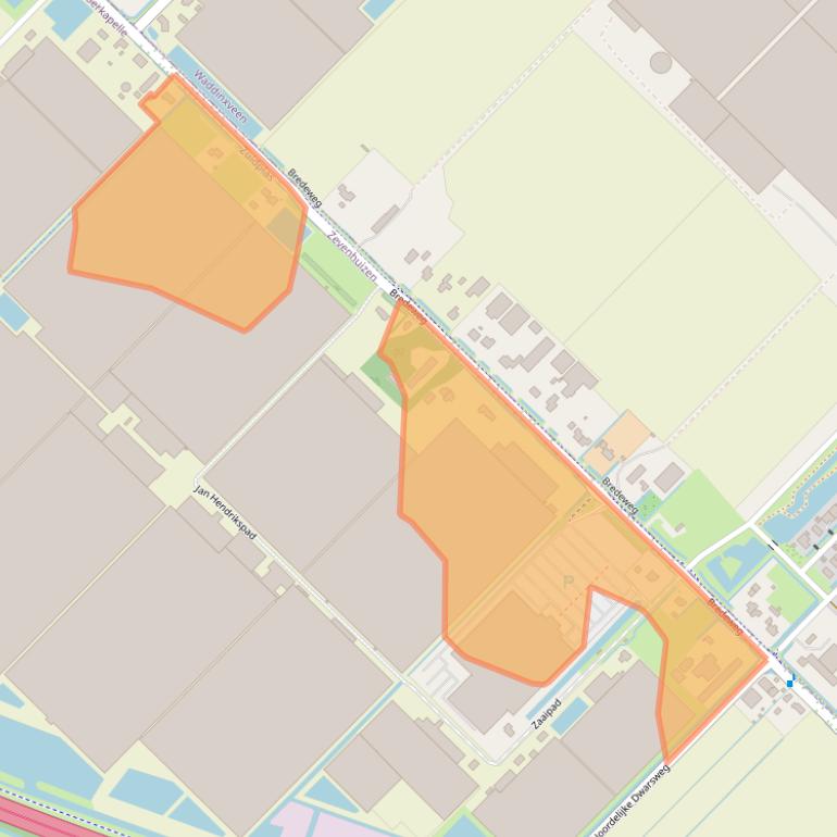 Kaart van postcodegebied 2761KA.