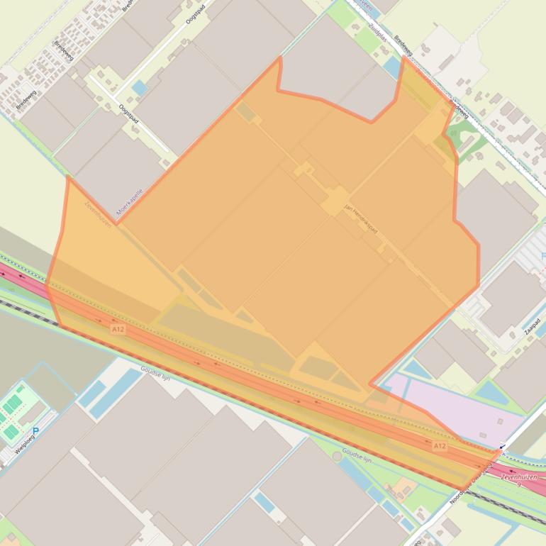 Kaart van postcodegebied 2761KE.