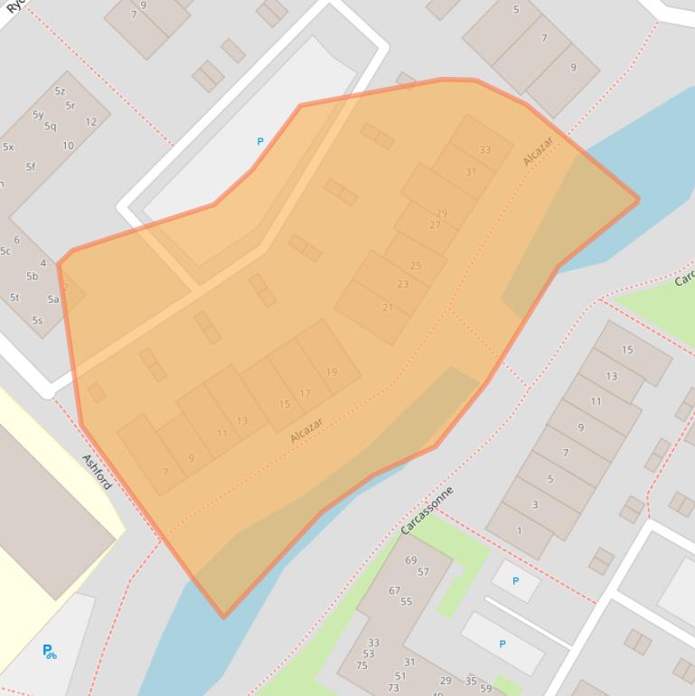 Kaart van postcodegebied 2761KG.