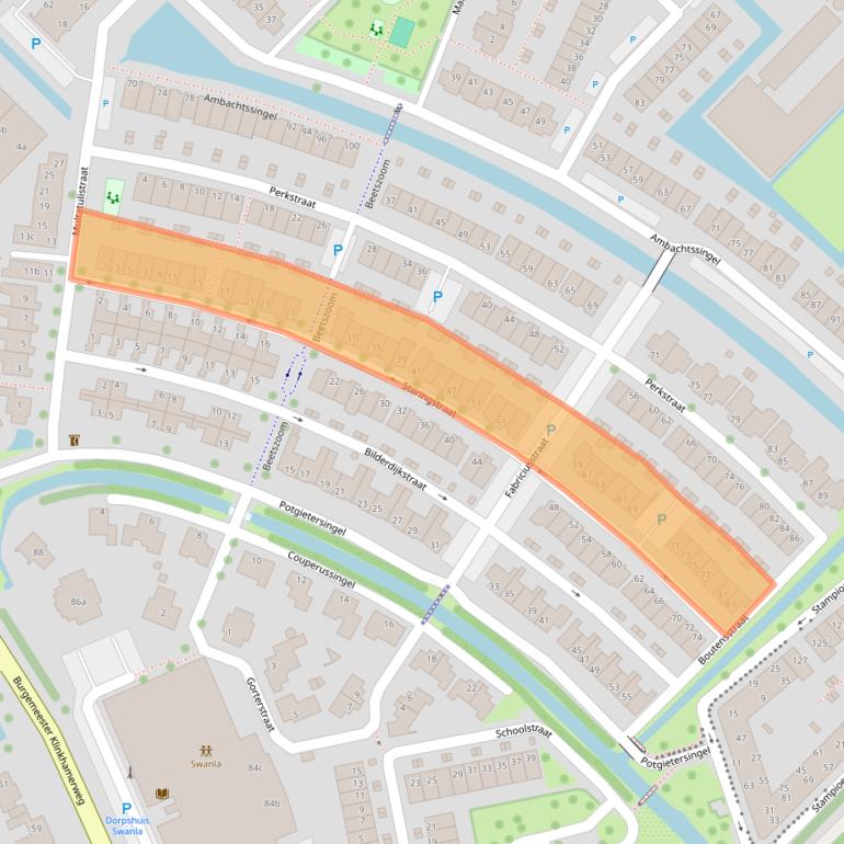 Kaart van postcodegebied 2761LG.