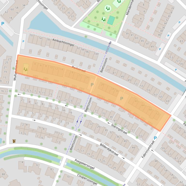 Kaart van postcodegebied 2761LJ.