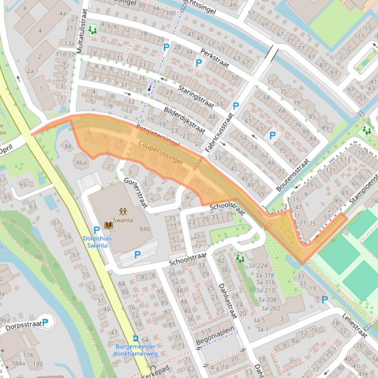 Kaart van postcodegebied 2761LK.