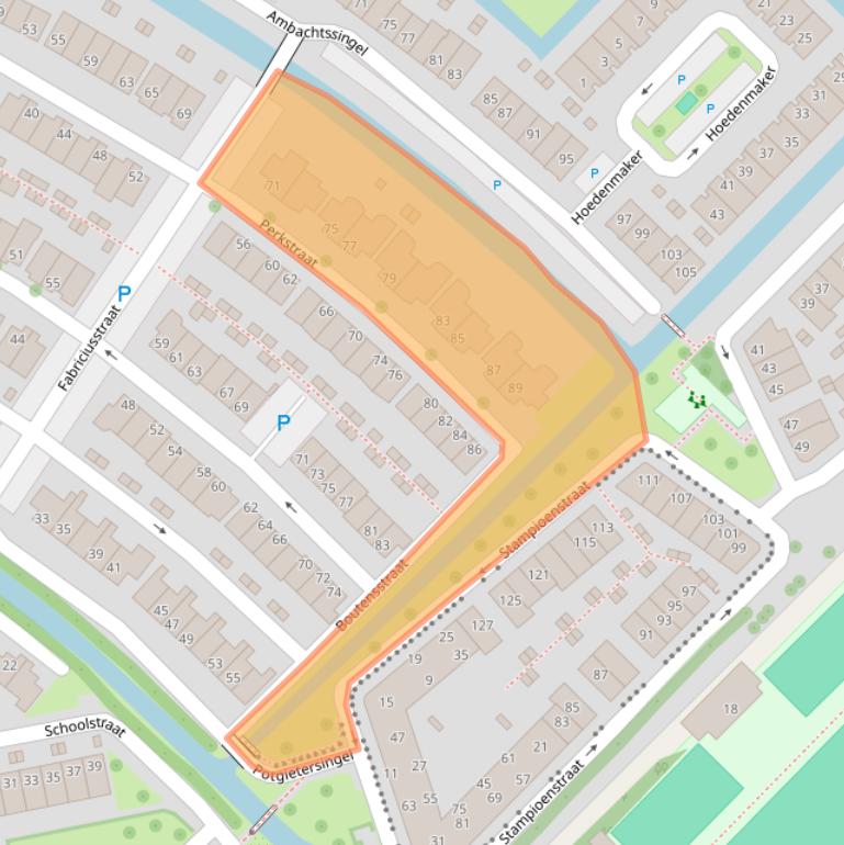 Kaart van postcodegebied 2761LN.