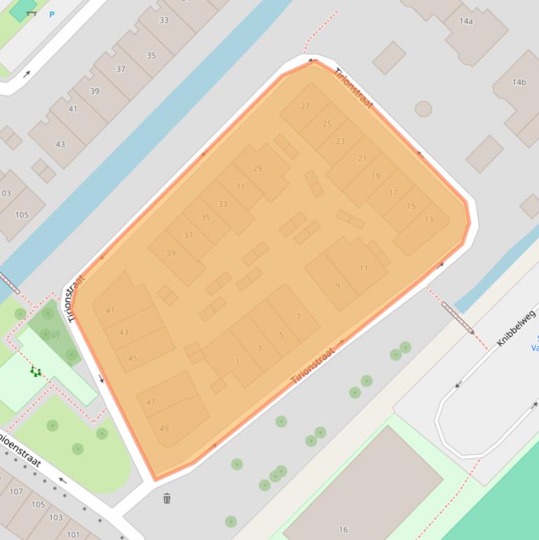 Kaart van postcodegebied 2761LV.