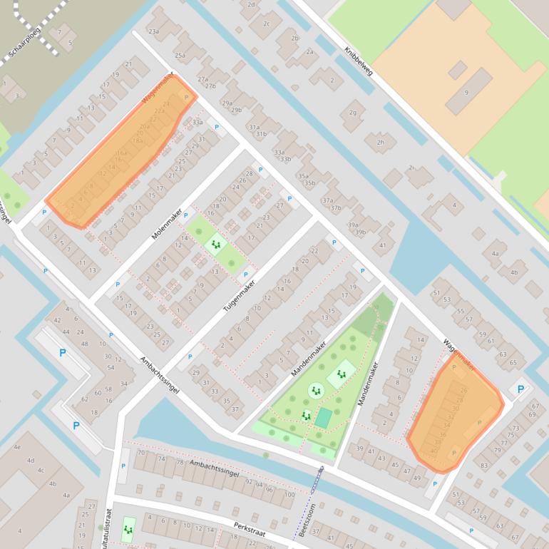 Kaart van postcodegebied 2761MA.