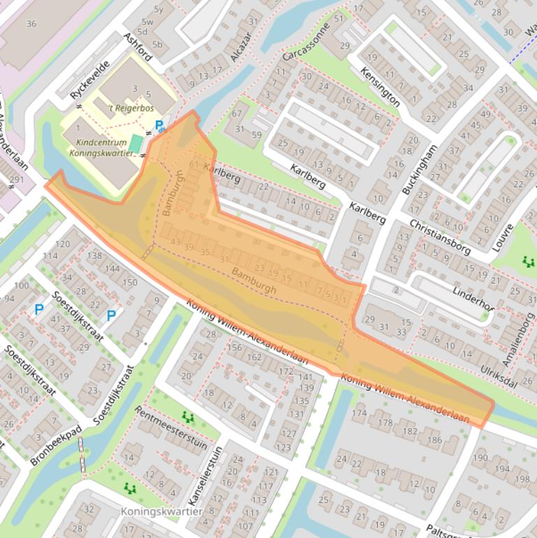 Kaart van postcodegebied 2761MH.