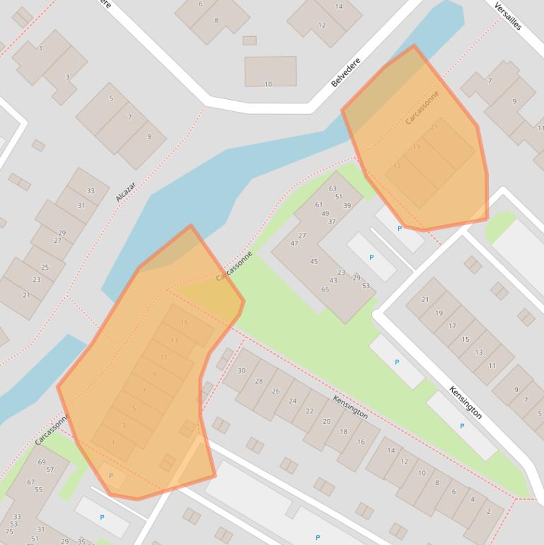 Kaart van postcodegebied 2761MK.