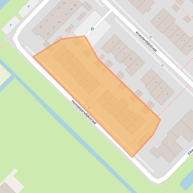 Kaart van postcodegebied 2761NA.