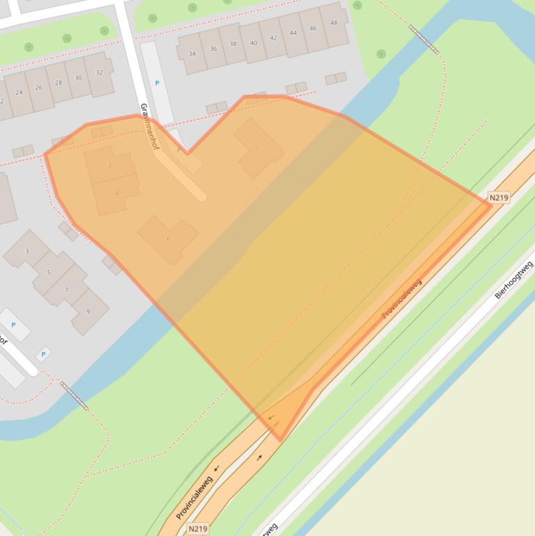 Kaart van postcodegebied 2761PC.