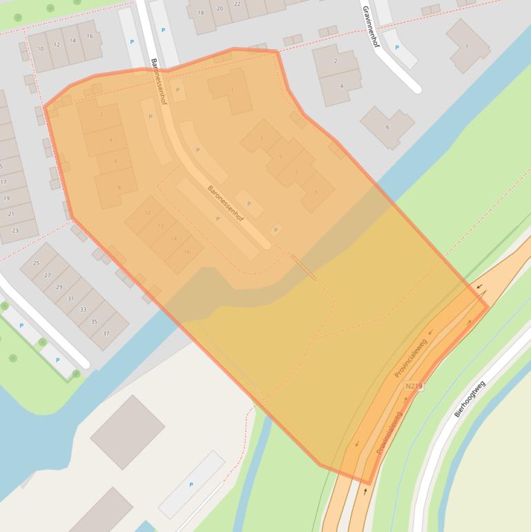 Kaart van postcodegebied 2761PD.