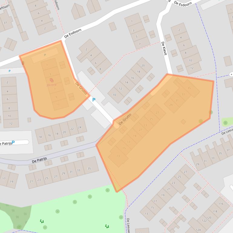 Kaart van postcodegebied 2761SV.