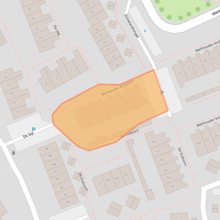 Kaart van postcodegebied 2761VA.