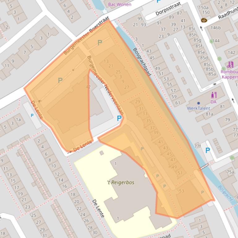 Kaart van postcodegebied 2761VJ.