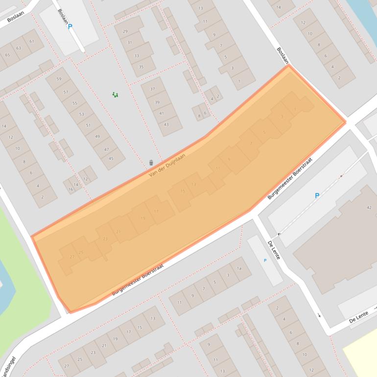 Kaart van postcodegebied 2761VR.