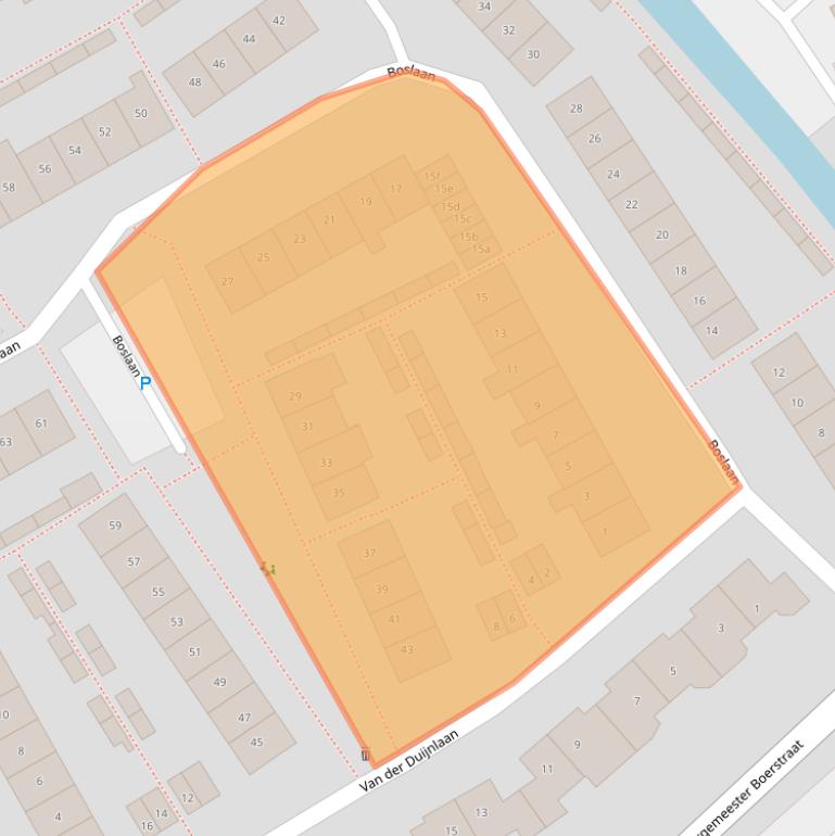 Kaart van postcodegebied 2761VV.