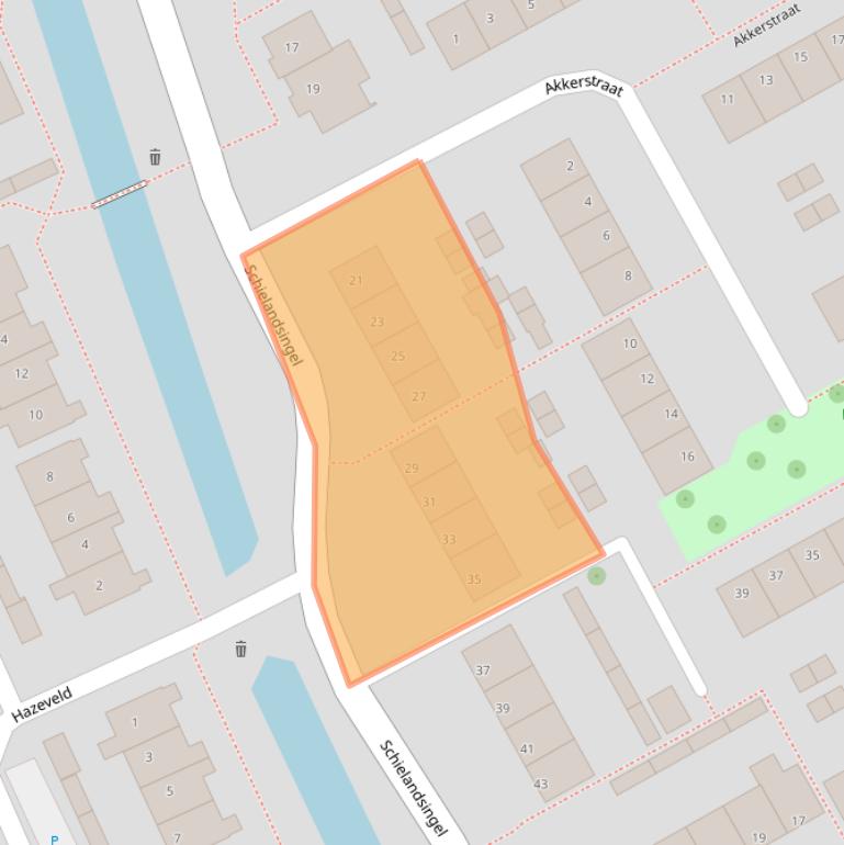 Kaart van postcodegebied 2761XS.