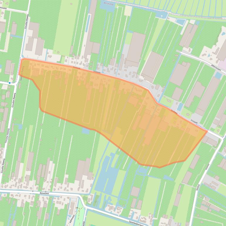 Kaart van postcodegebied 2771AA.