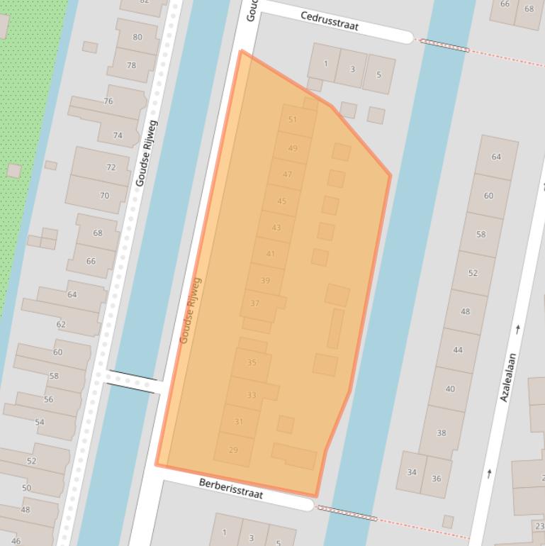 Kaart van postcodegebied 2771AH.