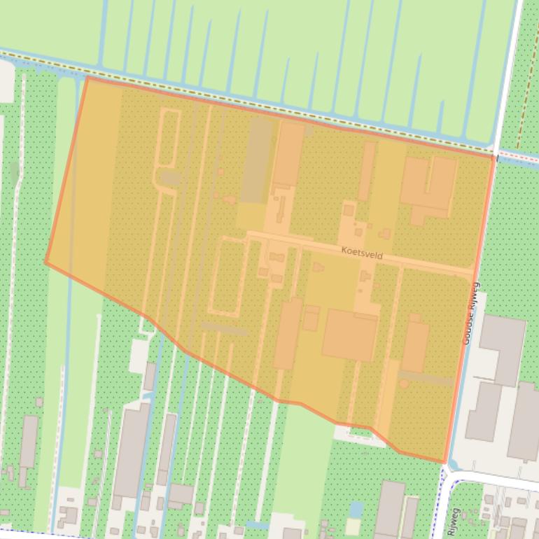 Kaart van postcodegebied 2771AM.